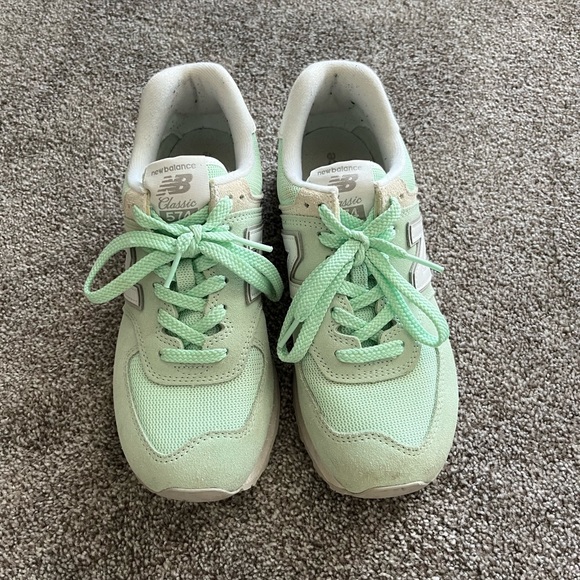 Mint green new balance 574 - Picture 5 of 7
